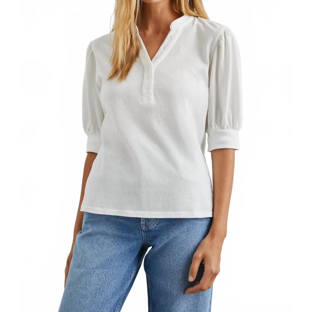 NEW RAILS jewel top in white
